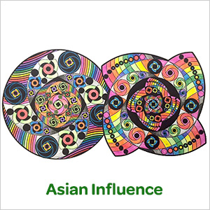 Asian Influence Adult Coloring Page